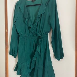 Emerald green dress
